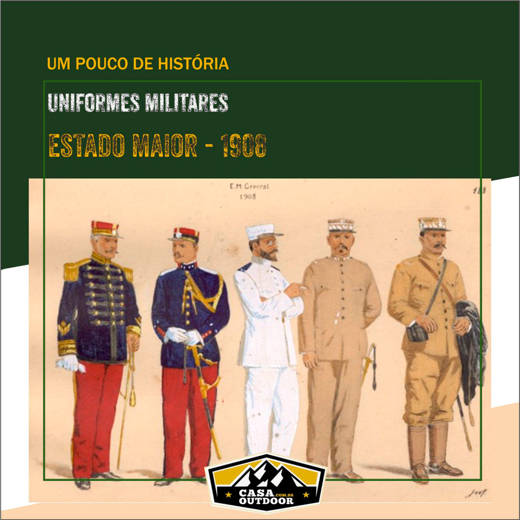 Uniformes do Exército Brasileiro - Estado Maior 1908