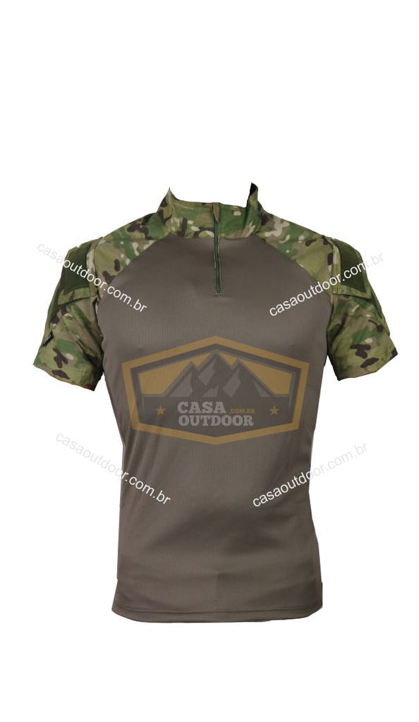 Camisa de Combate Manga curta Multicam