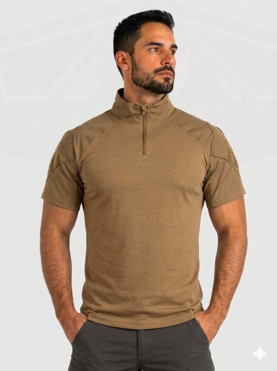 Camisa de Combate Manga curta TAN