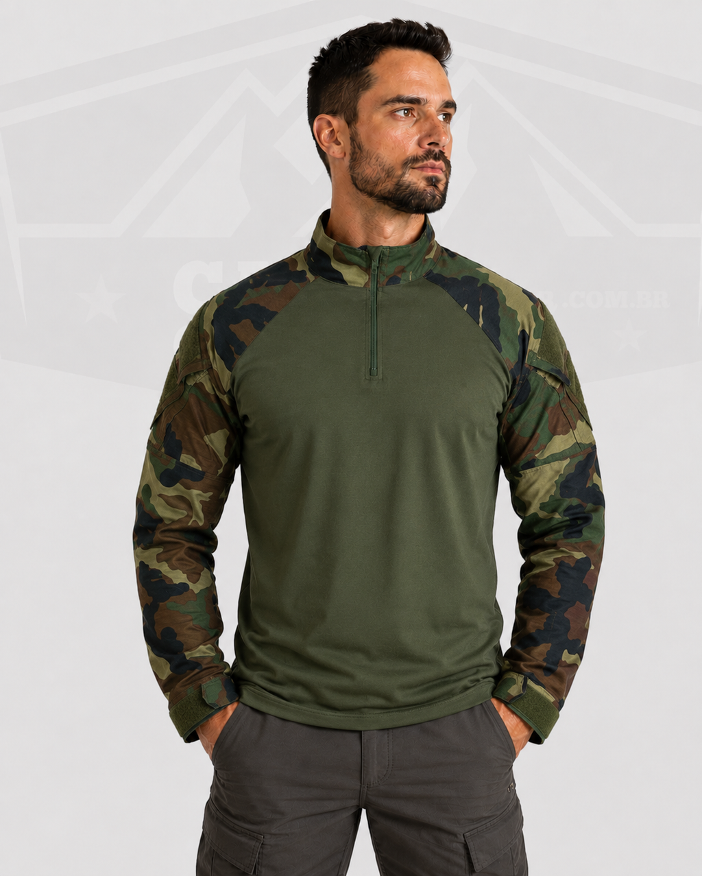 Camisa de Combate Woodland