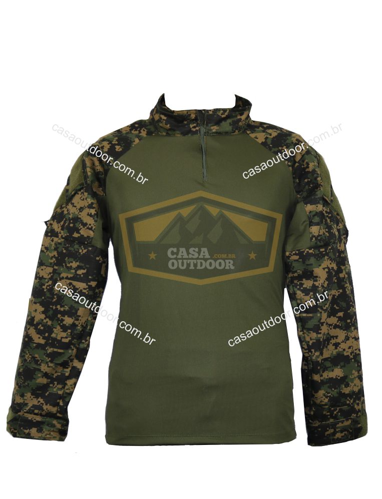 Camisa de Combate Woodland Marpat Digital
