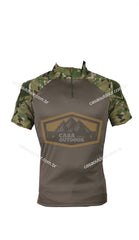 Camisa de Combate Manga curta Multicam