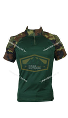 Camisa de Combate Manga curta Woodland